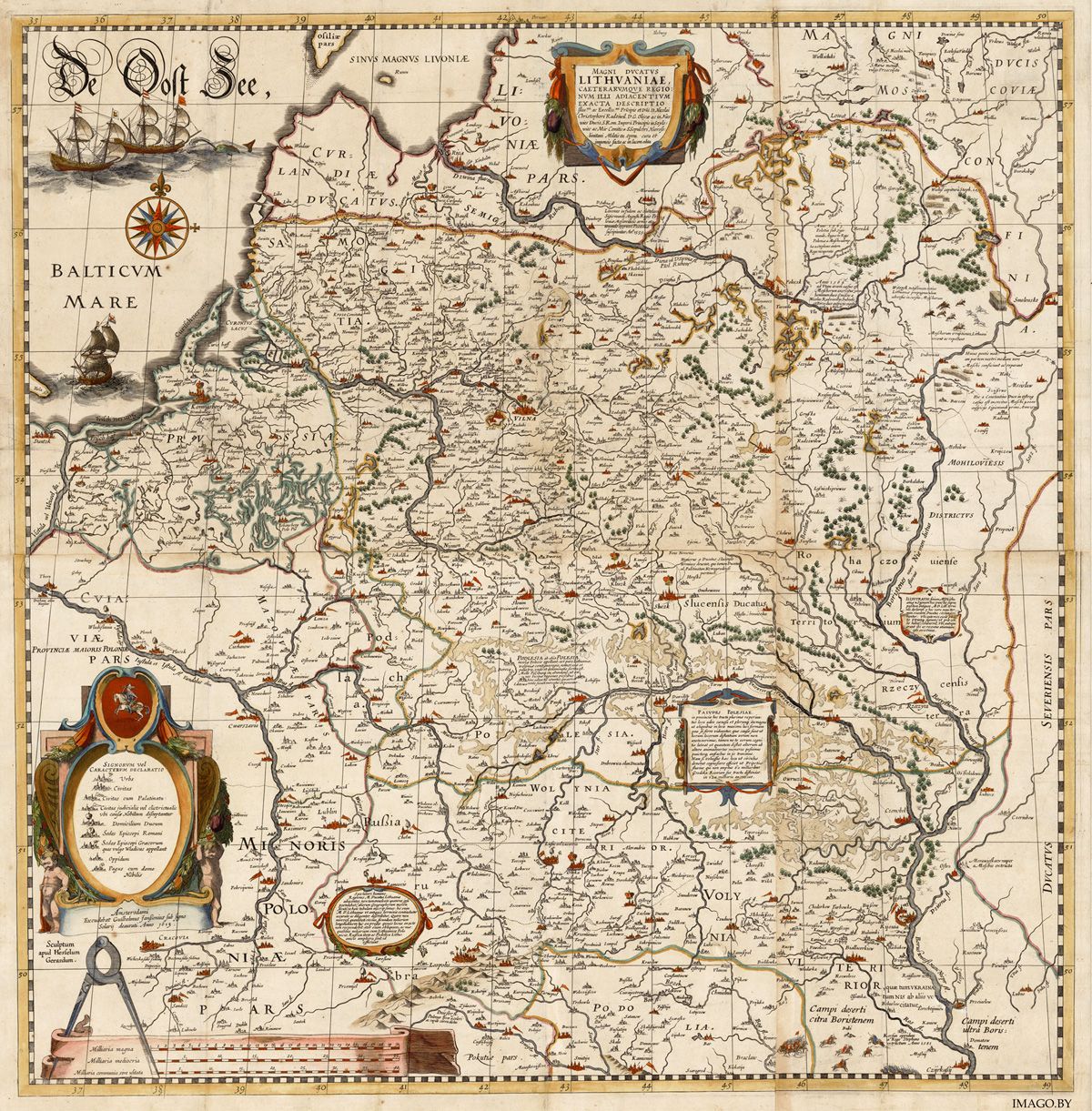 Карта ВКЛ Тамаша Макоўскага, 1613 г.